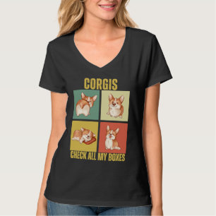 T-shirt Corgis Coche Toutes Mes Cases Corgi