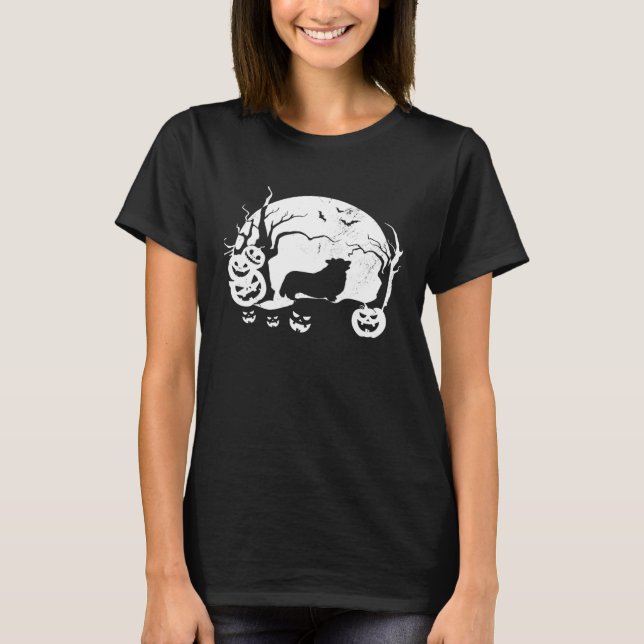 T-shirt Corgis gallois Halloween (Devant)