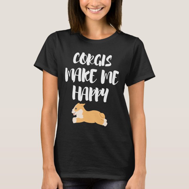T-shirt Corgis Me Rendre Heureux (Devant)