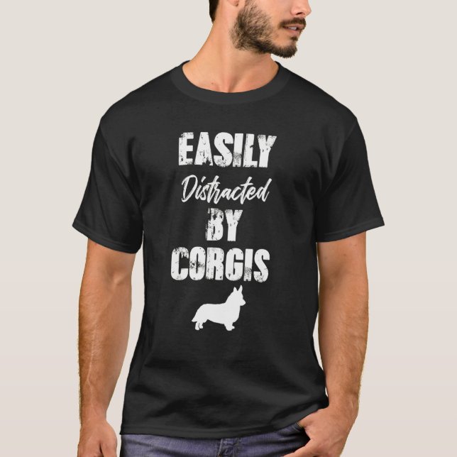 T-shirt Corgis Womens Mens (Devant)