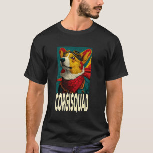 T-shirt Corgisquad Drôle Rétro Années 1920 Corgi-Pilote Am