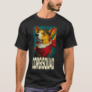 T-shirt Corgisquad Drôle Rétro Années 1920 Pilote-Corgi Am