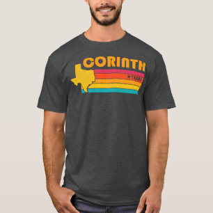 T-shirt Corinth Texas Vintage Souvenir déshabillé