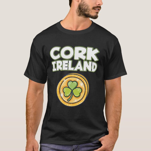 T-shirt Cork Ireland  Saint Patrick s Day Historical City (Devant)