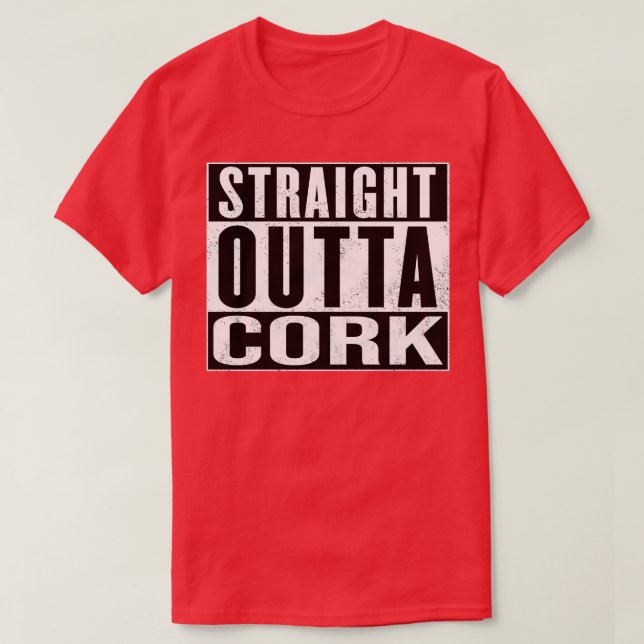 T-shirt Cork Irlande Directement En Dehors Du Cork (Design devant)
