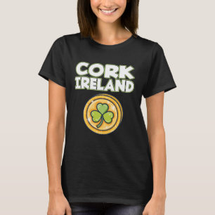 T-shirt Cork Irlande Fête de la Saint-Patrick Ville histo