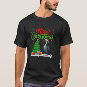 T-shirt Cormoran feux d'arbre de Noël Funny Noël Cormora