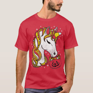 T-shirt Corn à bonbons mignon Unicorne Halloween