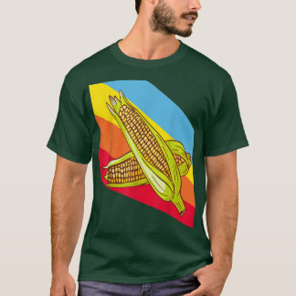 T-shirt Corn Corncob Maize Légumes Alimentation Vegetaria