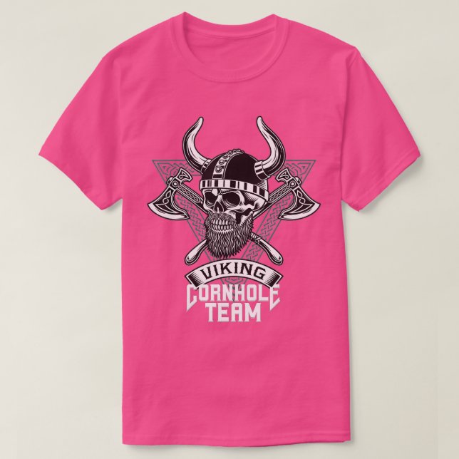 T-shirt Corn Hole Joueur de l'équipe Viking Cornhole (Design devant)