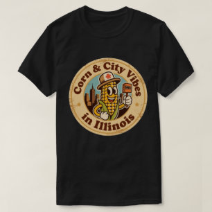 T-shirt Corn rencontre City_ Illinois Vintage