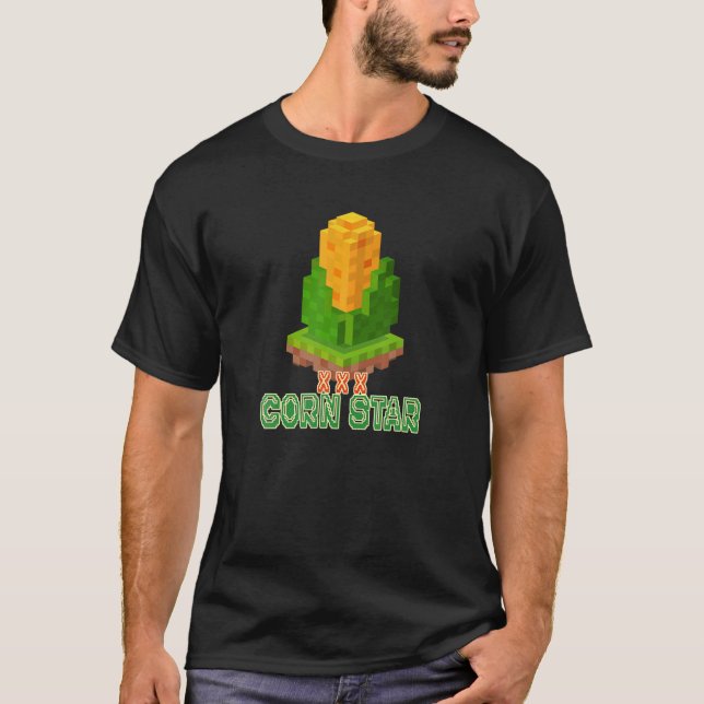 T-shirt Corn Star - Funny Pun Corn (Devant)