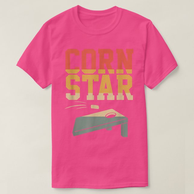 T-shirt Corn StarBean Sacs TossCornhole Joueur (Design devant)