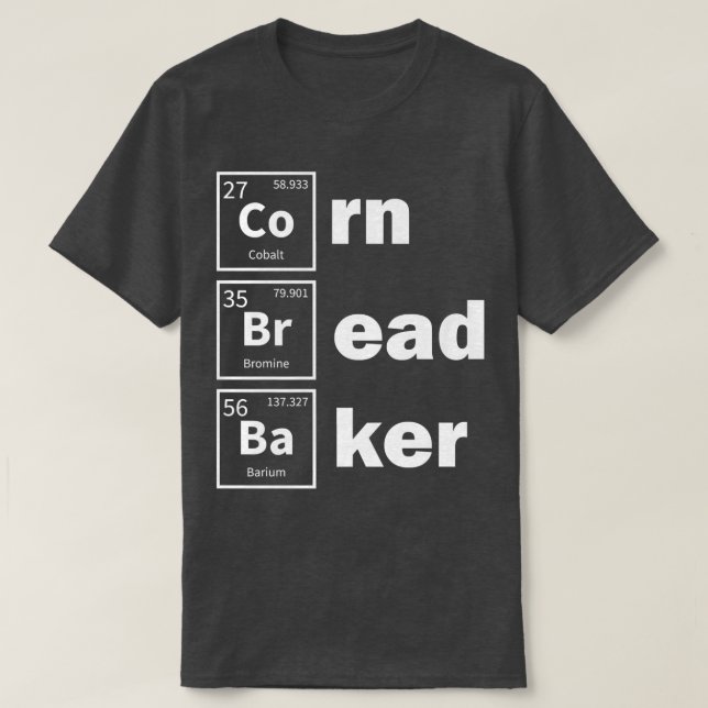 T-shirt Cornbread Baking périodique Baker Thanksgiving Foo (Design devant)