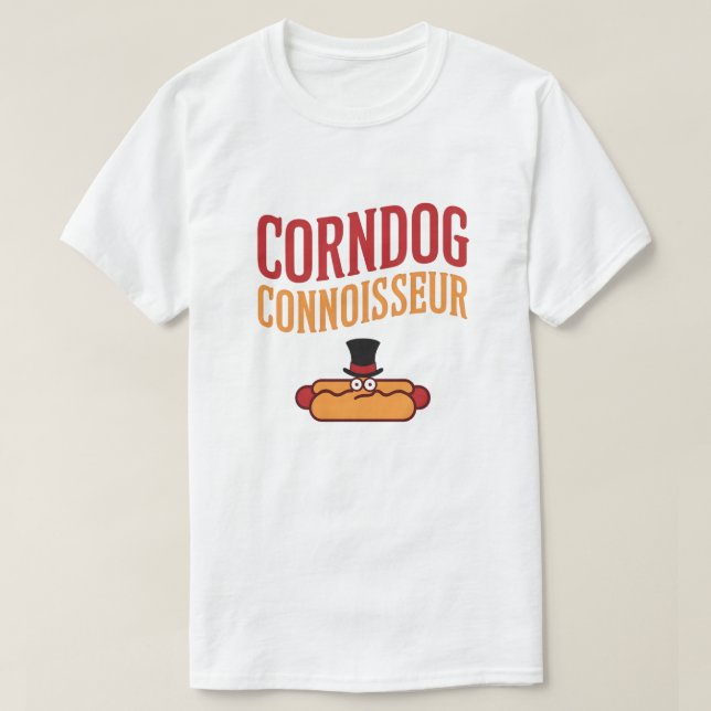 T-shirt Corndog Connoisseur (Design devant)