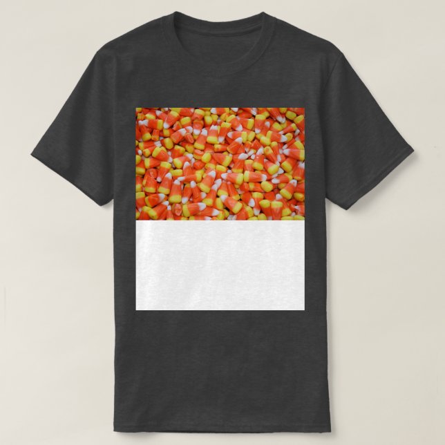 T-shirt Corne de bonbons d'Halloween (Design devant)