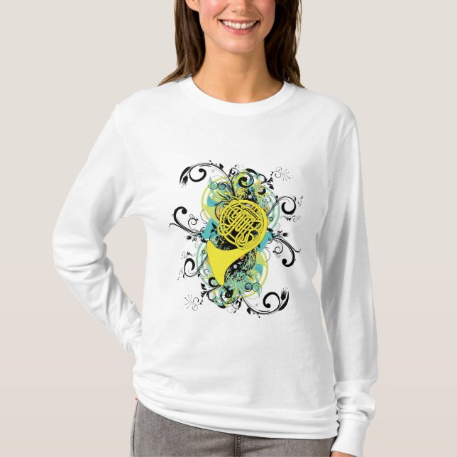 T-shirt Corne de Grunge de la tortue (Devant)