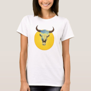 T-shirt corne de sculpture