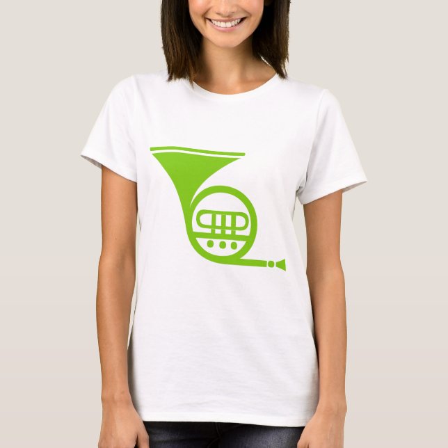 T-shirt Corne française - Martian Green (Devant)