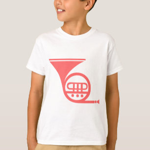 T-shirt Corne française - rose tropicale