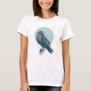 T-shirt Corneille bleue