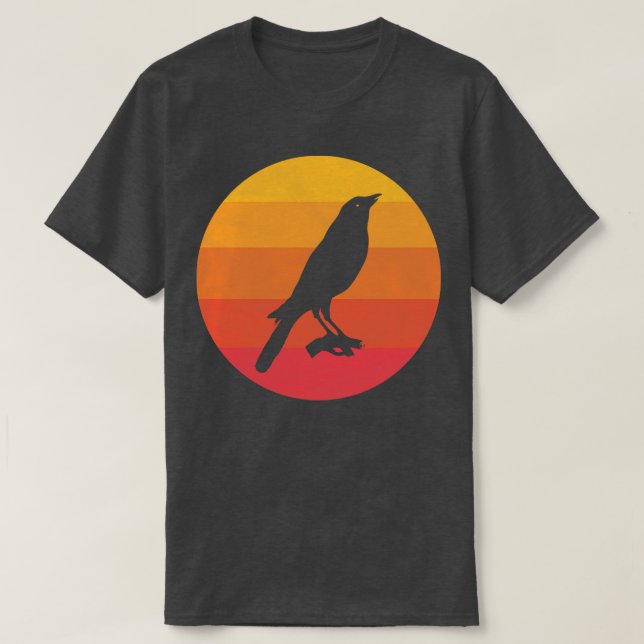 T-shirt Corneille sur branche (Design devant)