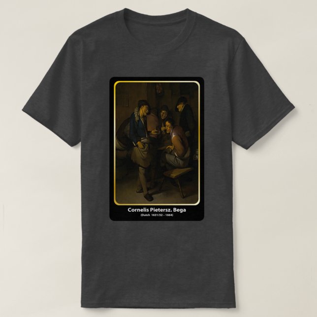 T-shirt Cornelis Pietersz Bega Dutch 163132 1664 classique (Design devant)