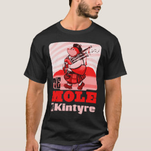 T-shirt Cornemuse écossaise jouant la taupe de la bande d