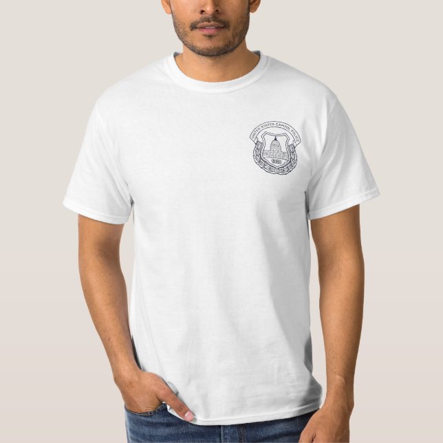 T-shirt Cornemuses de police de capitol des USA (Devant)