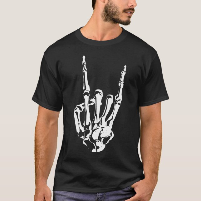T-shirt Cornes du squelette (Devant)