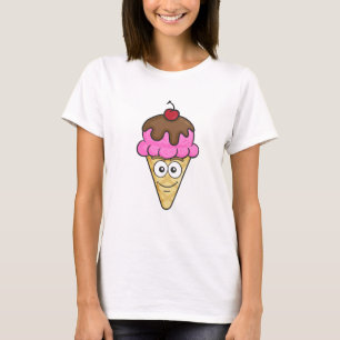 T-shirt Cornet de crème glacée Emoji