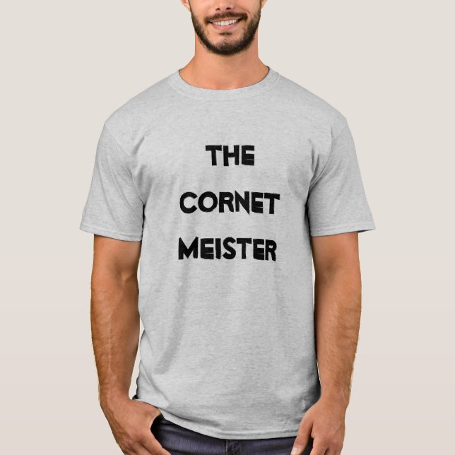 T-shirt Cornet Meister chemise Musical en laiton Instrumen (Devant)