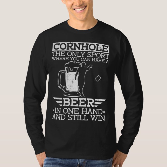 T-shirt Cornhole Beer   Cornhole  1 (Devant)