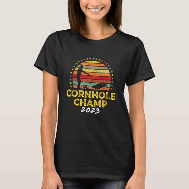 T-shirt Cornhole Champion 2023 Cornhole Bags Tournament Wi (Devant)