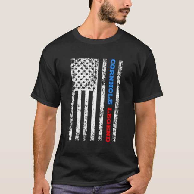 T-shirt Cornhole Champion Bean Sac Corn Hole Toe (Devant)