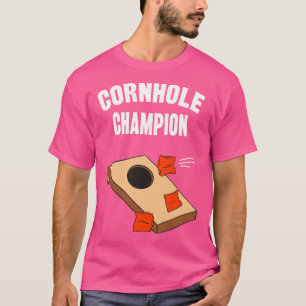 T-shirt Cornhole Champion Funny Bean Bag Toe