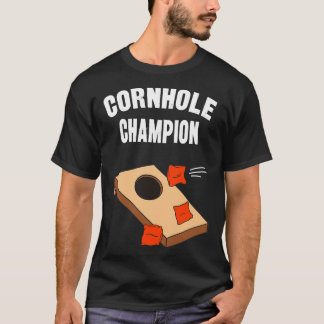 T-shirt Cornhole Champion Funny Bean Bag Toe