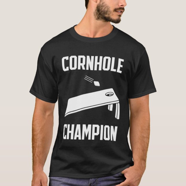 T-shirt Cornhole Champion Tailgate Party Summer Barbecue B (Devant)