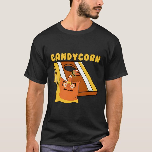 T-shirt Cornhole Corn Hole Candycorn (Devant)