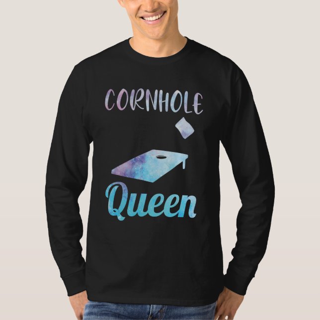T-shirt Cornhole Corn Hole Cornhole Queen (Devant)
