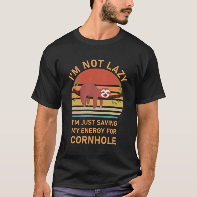 T-shirt Cornhole Drôle (Devant)