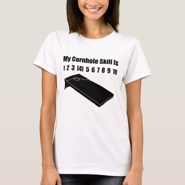 T-shirt Cornhole Drôle (Devant)