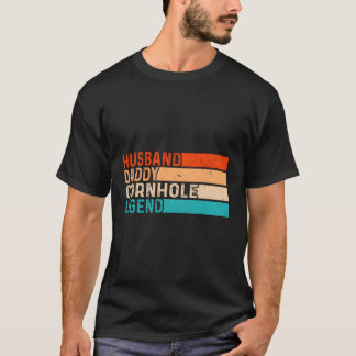 T-shirt Cornhole Husband Daddy Légende Papa