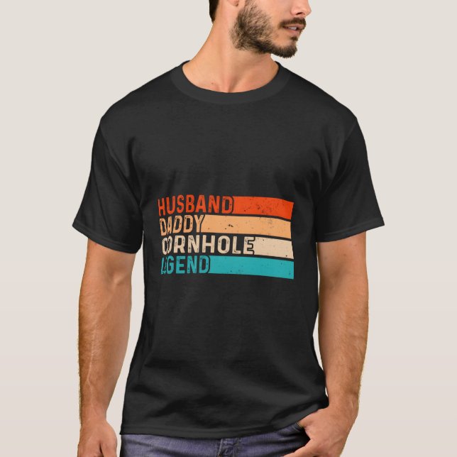 T-shirt Cornhole Husband Daddy Légende Papa (Devant)