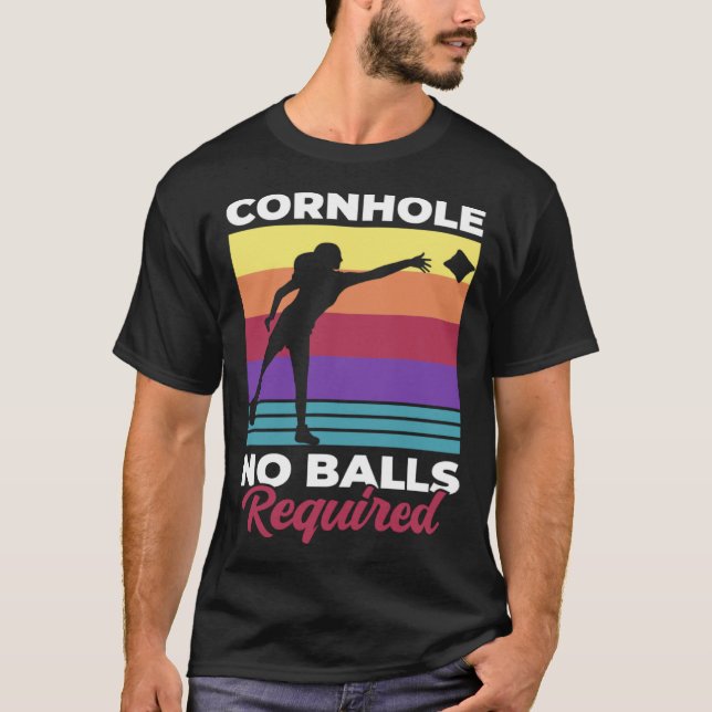T-shirt Cornhole Pas De Boules Requises Cornouailles Maman (Devant)