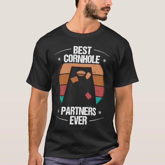T-shirt Cornhole Player Best Partners ever Throwing Cornho (Devant)