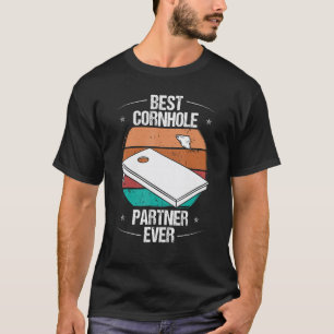 T-shirt Cornhole Player Meilleur partenaire Cornhole jamai
