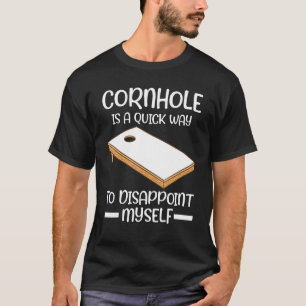 T-shirt Cornhole pour me décevoir Cornhole