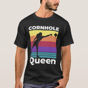 T-shirt Cornhole Queen Cornhole Maman Cornhole Champion Co