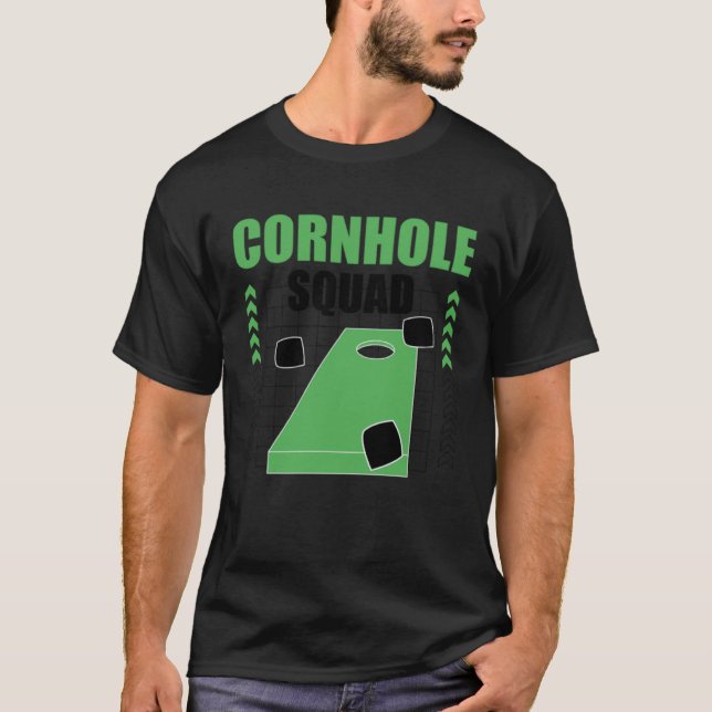 T-shirt Cornhole Squad Ironic Quote Sack Tossing (Devant)